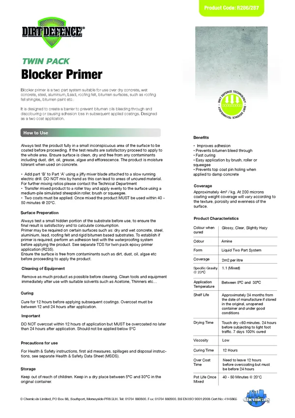 Blocker Primer Datasheet PDF 